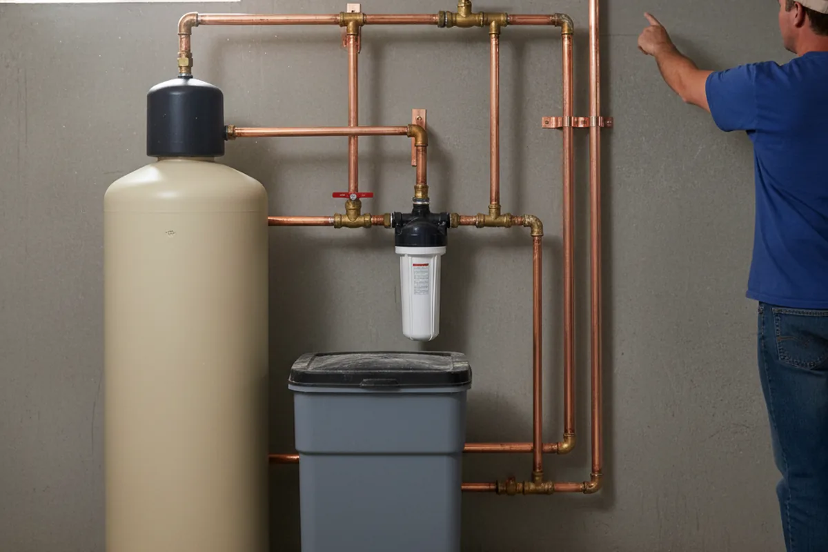 Whole-house water treatment system installed in New Braunfels